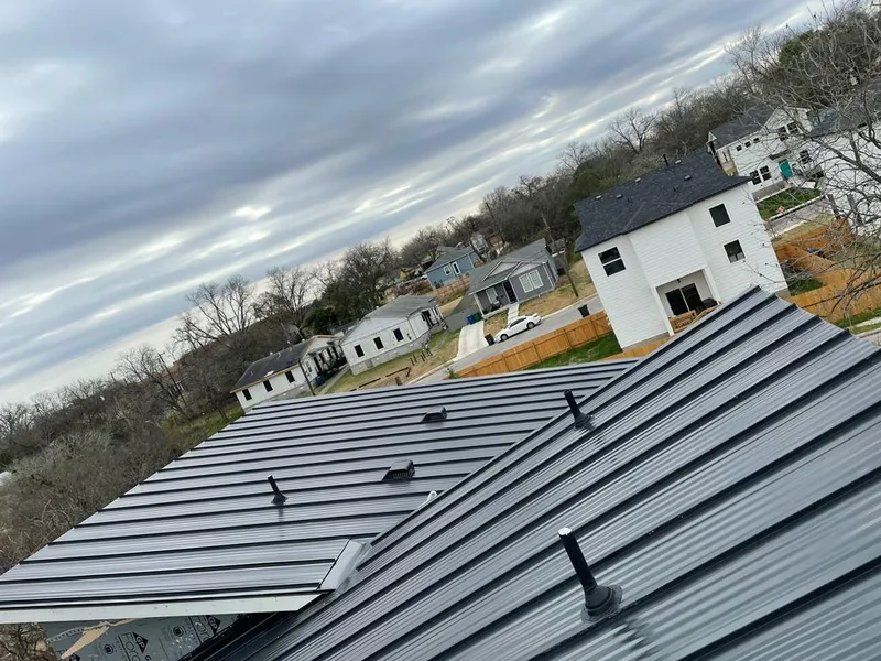 Standing seam metal roof panels with vents for Skylight Repair in Abingdon